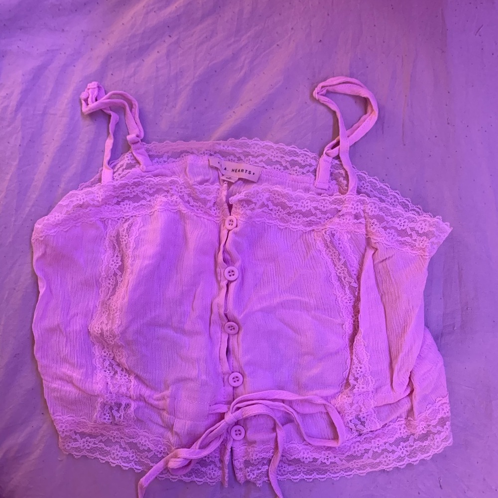 L.A hearts Laced Top